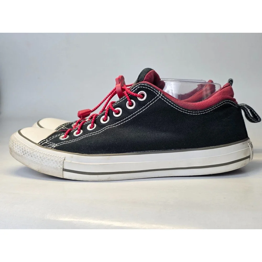 Converse All Star Men's Sneakers Size‎ 9 Women's 11 Black Red Trim Shoes 142291F - Picture 4 of 13
